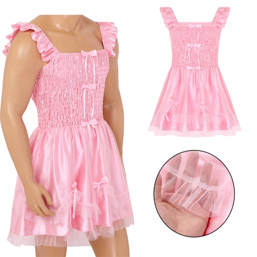 Robe sissy en satin extensible