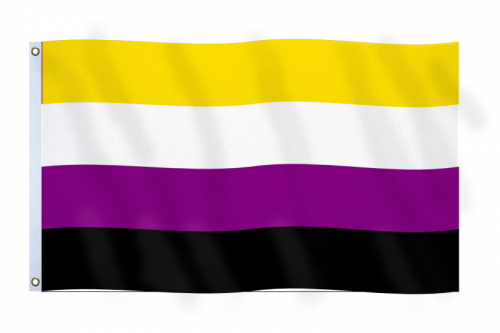 Drapeau 3' X5' non binaire