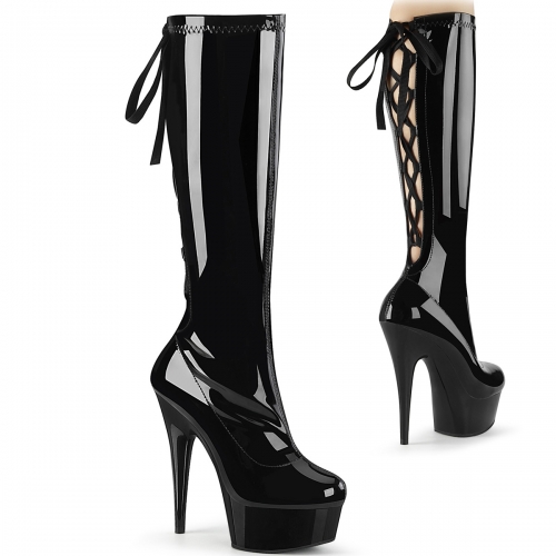 Bottes hautes DELIGHT-2029 à lacets extensibles
