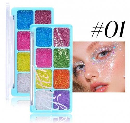 Palette de fard à paupières en gel